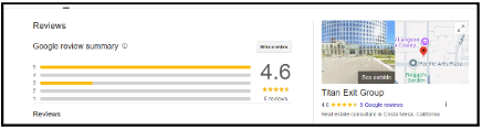 Google reviews