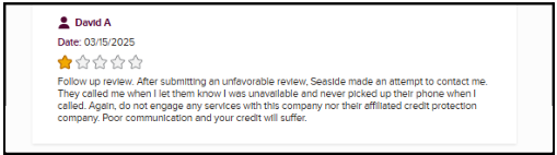 Seaside Consultants Group on Better Business Bureau